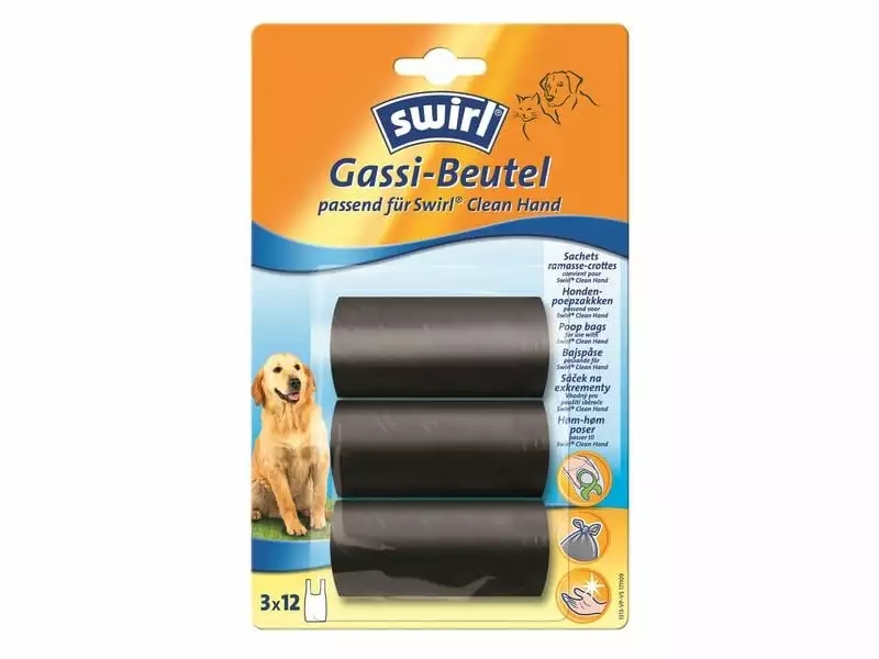 Swirl Gassi-Beutel mit Tragegriff, 36 Stück 1 Swirl Gassi-Beutel mit Tragegriff, 36 Stück