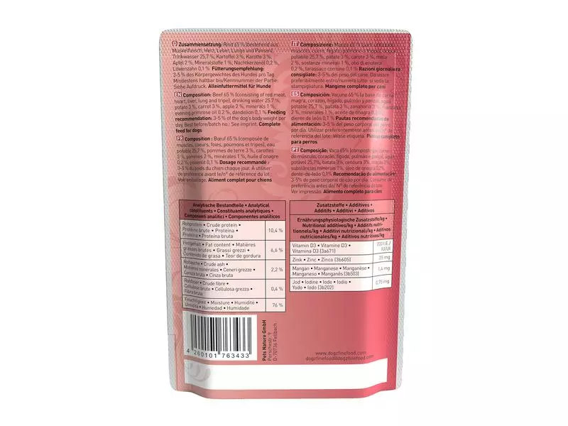 Dogz finefood Nassfutter No.02 Rind, 100 g 3 Dogz finefood Nassfutter No.02 Rind, 100 g - Image 3