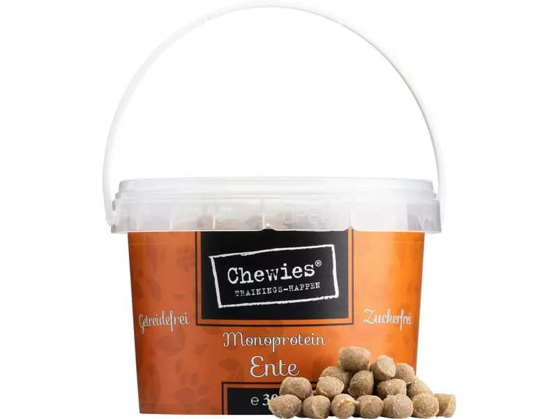 Chewies Leckerli Trainings-Happen Ente, 300 g 1 Chewies Leckerli Trainings-Happen Ente, 300 g