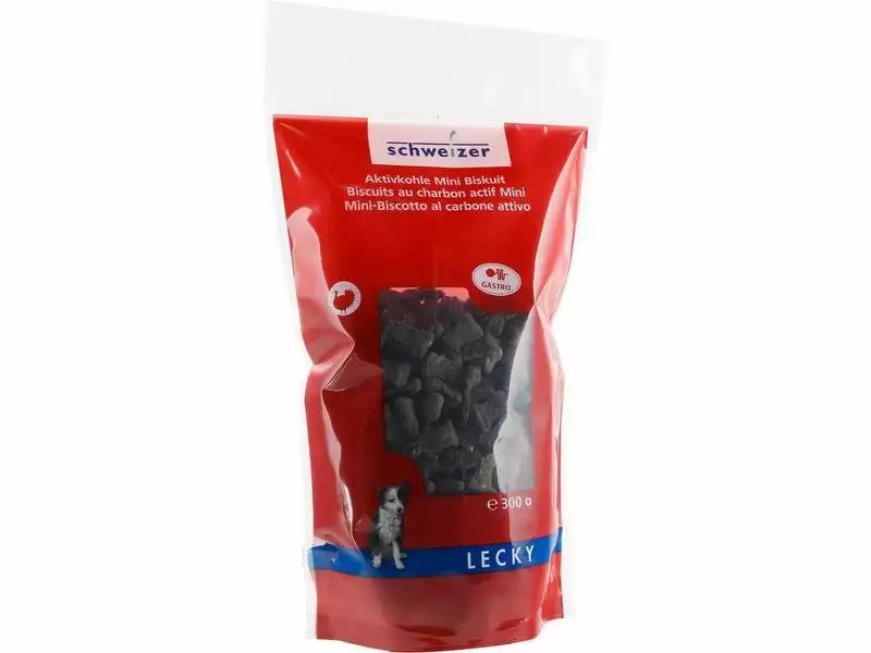 LECKY Biscuits Mini mit Aktivkohle, 300 g 1 LECKY Biscuits Mini mit Aktivkohle, 300 g