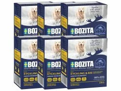 Bozita Nassfutter Häppchen in Gelée Hühnchen & Reis, 6 x 370 g