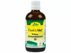CdVet Hunde-Nahrungsergänzung insektoVet, Kokos-Schwarzkümmelöl