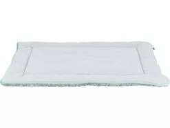 Trixie Hunde-Liegematte Junior, 70 x 50 cm, Hellgrau/Mint
