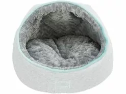 Trixie Kuschelhöhle Junior, ø 40 x 27 cm, Hellgrau/Mint