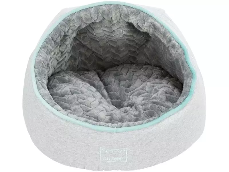 Trixie Kuschelhöhle Junior, ø 40 x 27 cm, Hellgrau/Mint 1 Trixie Kuschelhöhle Junior, ø 40 x 27 cm, Hellgrau/Mint