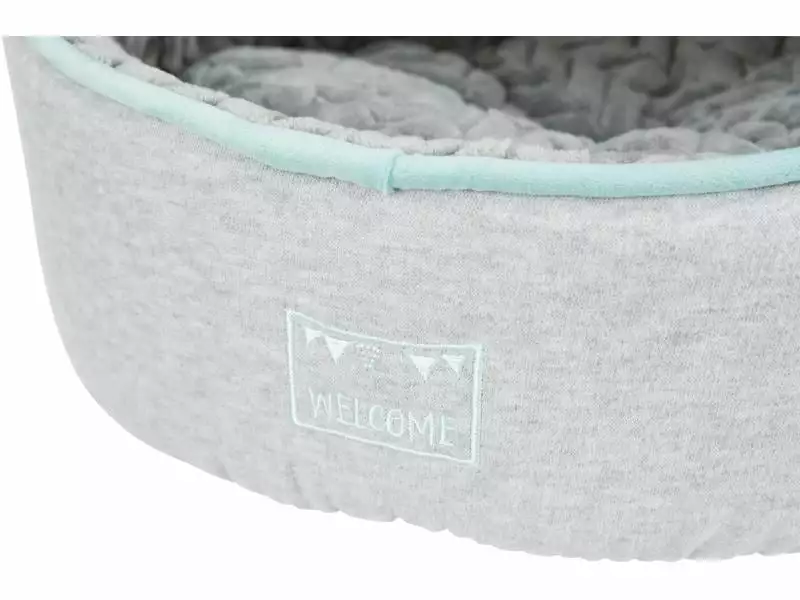 Trixie Kuschelhöhle Junior, ø 40 x 27 cm, Hellgrau/Mint 3 Trixie Kuschelhöhle Junior, ø 40 x 27 cm, Hellgrau/Mint - Image 3