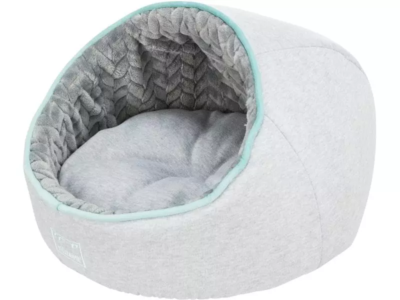 Trixie Kuschelhöhle Junior, ø 40 x 27 cm, Hellgrau/Mint 5 Trixie Kuschelhöhle Junior, ø 40 x 27 cm, Hellgrau/Mint - Image 5