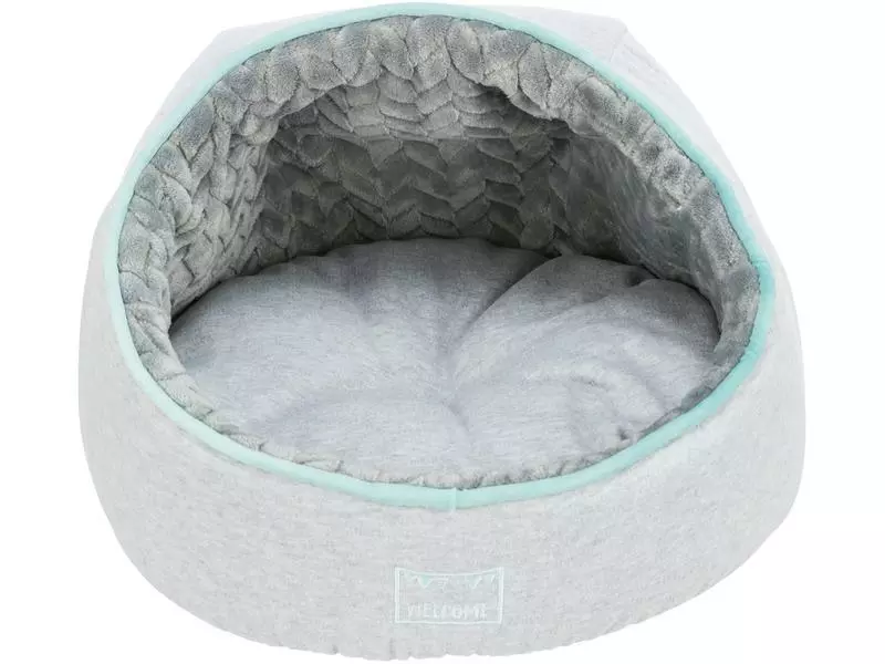 Trixie Kuschelhöhle Junior, ø 40 x 27 cm, Hellgrau/Mint 6 Trixie Kuschelhöhle Junior, ø 40 x 27 cm, Hellgrau/Mint - Image 6
