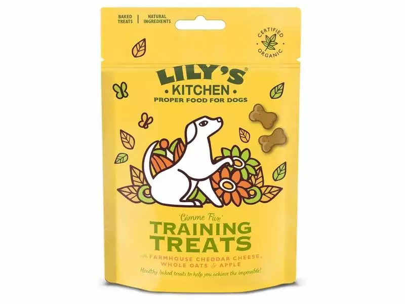 Lily's Kitchen Leckerli Bio Training Treats, Käse/Apfel, 80 g 1 Lily's Kitchen Leckerli Bio Training Treats, Käse/Apfel, 80 g