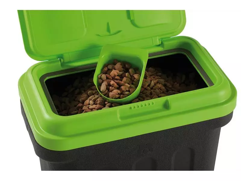 Maelson Tierfutterbehälter Dry Box 15 l, Schwarz/Grün 4 Maelson Tierfutterbehälter Dry Box 15 l, Schwarz/Grün - Image 4