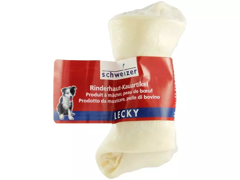 LECKY Kauknochen natur 10-12 cm, 1Stk. 1 LECKY Kauknochen natur 10-12 cm, 1Stk.