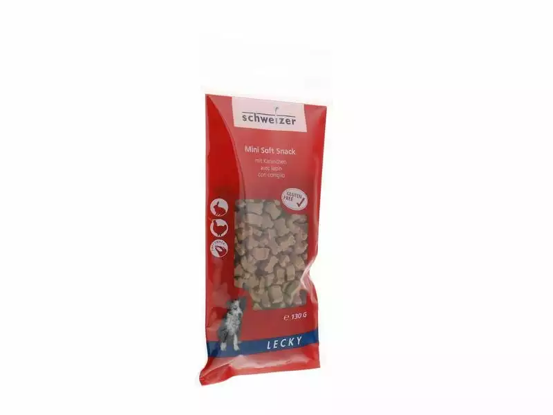 LECKY Snack Mini Soft Snack mit Kaninchen, 130 g 1 LECKY Snack Mini Soft Snack mit Kaninchen, 130 g