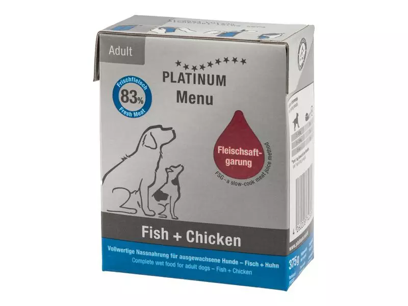 PLATINUM Nassfutter Adult Menu Fisch & Huhn, 12 x 375 g 3 PLATINUM Nassfutter Adult Menu Fisch & Huhn, 12 x 375 g - Image 3