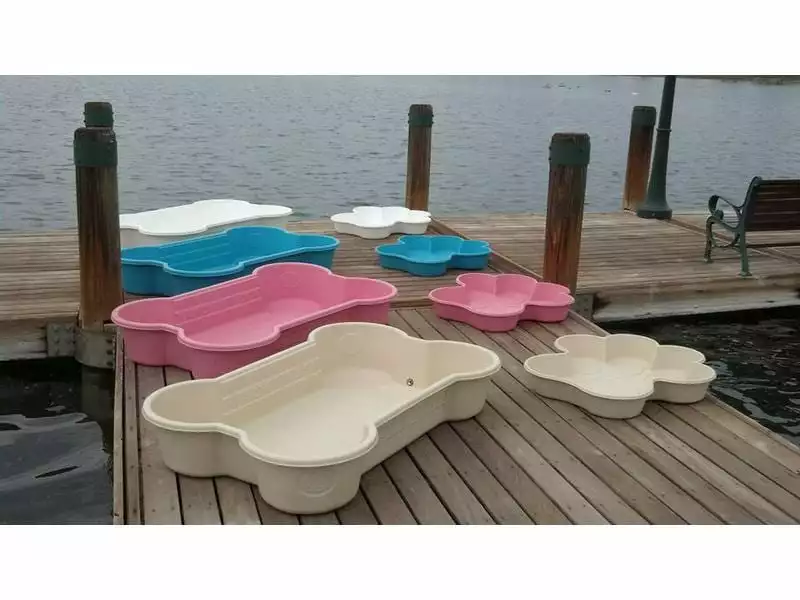 ONE DOG ONE BONE Hundepool Pfotenform, Blau, 96.5 x 99.1 x 15.2 cm 2 ONE DOG ONE BONE Hundepool Pfotenform, Blau, 96.5 x 99.1 x 15.2 cm - Image 2