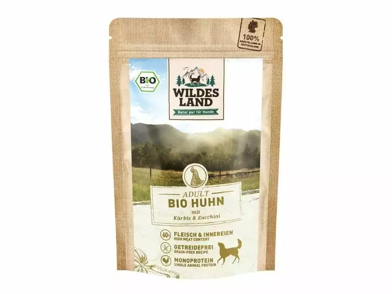 Wildes Land Nassfutter Huhn mit Kürbis & Zucchini 10 x 125 g 1 Wildes Land Nassfutter Huhn mit Kürbis & Zucchini 10 x 125 g