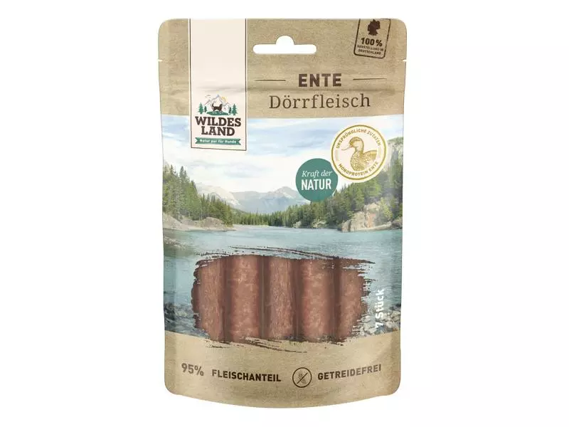 Wildes Land Snack Dörrfleisch Ente, 7 Stk 1 Wildes Land Snack Dörrfleisch Ente, 7 Stk