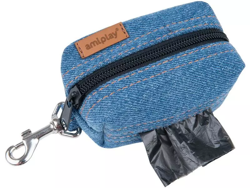 Amiplay Beutelspender Denim, 9 x 5 x 4 cm 1 Amiplay Beutelspender Denim, 9 x 5 x 4 cm