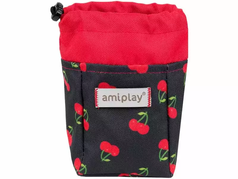 Amiplay Snack-Tasche Be Happy Cherry, Schwarz/Rot 1 Amiplay Snack-Tasche Be Happy Cherry, Schwarz/Rot