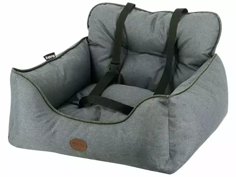 Nobby Autositz Kadek, 55 x 50 x 34 cm, Hellgrau 1 Nobby Autositz Kadek, 55 x 50 x 34 cm, Hellgrau