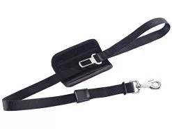 Nobby Leine inkl. Sicherheitsgurt, Schwarz