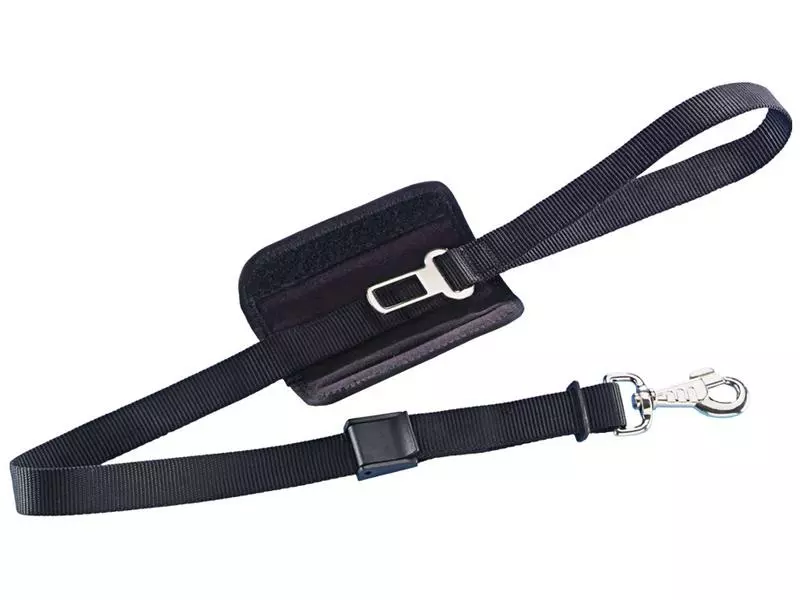 Nobby Leine inkl. Sicherheitsgurt, Schwarz 1 Nobby Leine inkl. Sicherheitsgurt, Schwarz