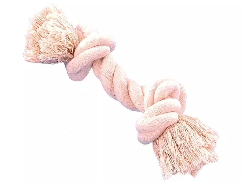 Nobby Hunde-Spielzeug Knotenseil, 16 cm, Weiss 1 Nobby Hunde-Spielzeug Knotenseil, 16 cm, Weiss