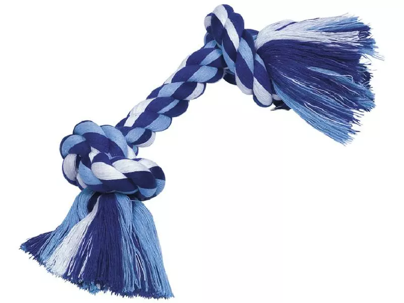 Nobby Hunde-Spielzeug Knotenseil, Blauweiss 1 Nobby Hunde-Spielzeug Knotenseil, Blauweiss