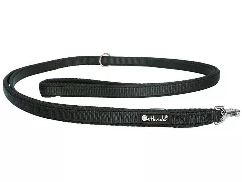 Petlando Hundeleine Mesh, 3 m, Schwarz 1 Petlando Hundeleine Mesh, 3 m, Schwarz