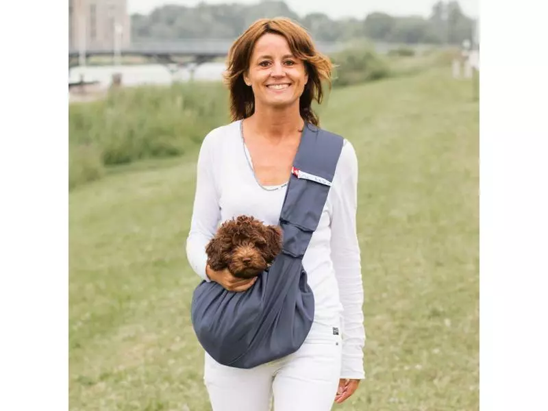 4LazyLegs Tiertransport-Tasche Canvas, Navy Blue, S 2 4LazyLegs Tiertransport-Tasche Canvas, Navy Blue, S - Image 2