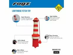 Rogz Schwimmspielzeug Leuchtturm, Rot-Weiss -Hundewelt Verkäufe 224774710 xxl