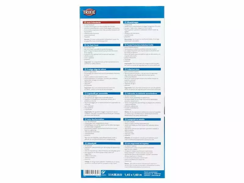 Trixie Auto-Schondecke Friends on Tour 1.45 x 1.6 m 2 Trixie Auto-Schondecke Friends on Tour 1.45 x 1.6 m - Image 2