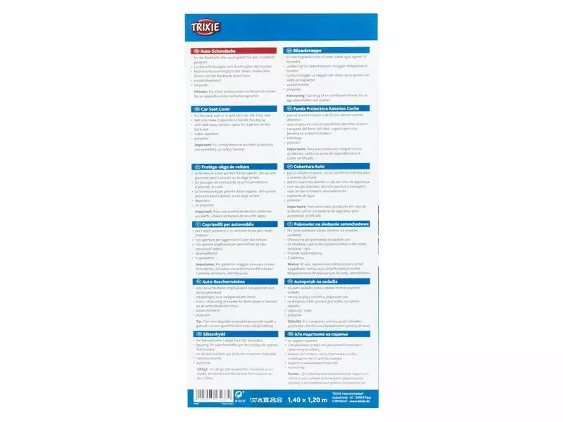 Trixie Auto-Schondecke Friends on Tour 1.4 x 1.2 m 4 Trixie Auto-Schondecke Friends on Tour 1.4 x 1.2 m - Image 4