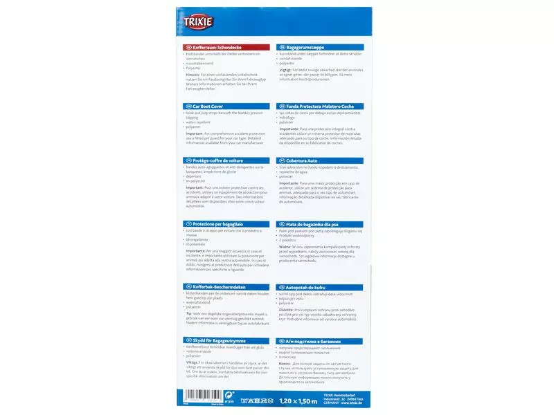 Trixie Kofferraum-Schondecke Friends on Tour 1.20 x 1.50 m 2 Trixie Kofferraum-Schondecke Friends on Tour 1.20 x 1.50 m - Image 2