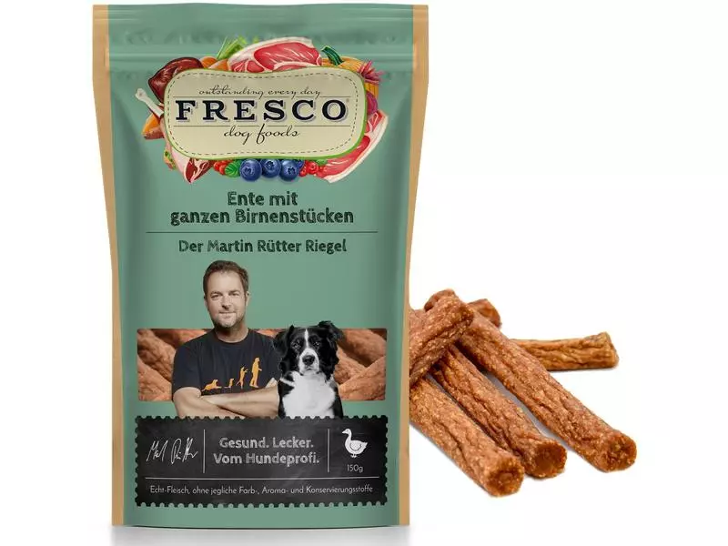 FRESCO Martin Rütter Riegel Ente und ganzen Birnenstücken, 100 g 1 FRESCO Martin Rütter Riegel Ente und ganzen Birnenstücken, 100 g