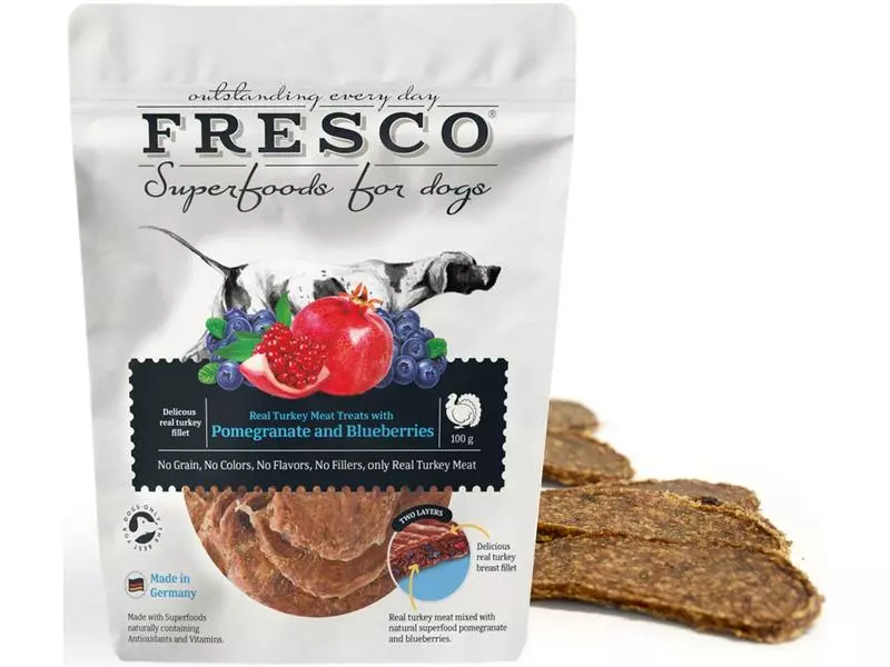 FRESCO Filets & More Truthahnfilet&Granatapfel, 100 g 1 FRESCO Filets & More Truthahnfilet&Granatapfel, 100 g
