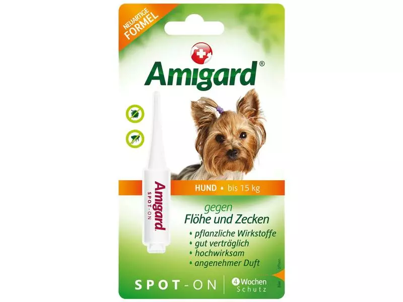 Amigard Anti-Parasit-Tropfen Spot-on Hund, 1 x 2 ml 1 Amigard Anti-Parasit-Tropfen Spot-on Hund, 1 x 2 ml