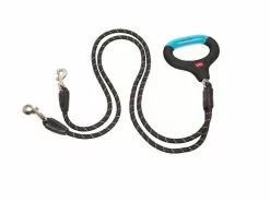 Wigzi Hundeleine Dual Doggie Gel S Schwarz