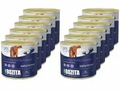 Bozita Nassfutter Paté mit Truthahn, 12 x 625 g Kit