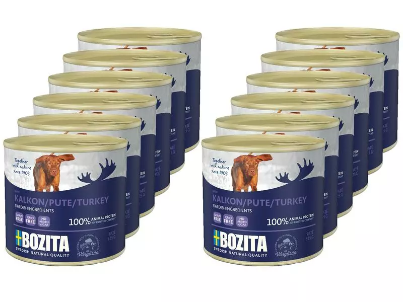 Bozita Nassfutter Paté mit Truthahn, 12 x 625 g Kit 1 Bozita Nassfutter Paté mit Truthahn, 12 x 625 g Kit