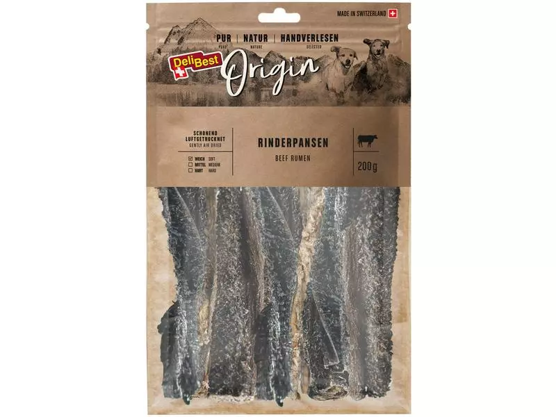 DeliBest Kausnack Origin Rinderpansen 200g 1 DeliBest Kausnack Origin Rinderpansen 200g