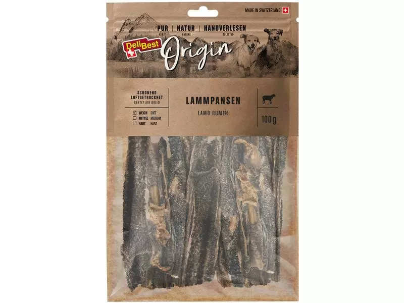 DeliBest Kausnack Origin Lammpansen 100 g 1 DeliBest Kausnack Origin Lammpansen 100 g