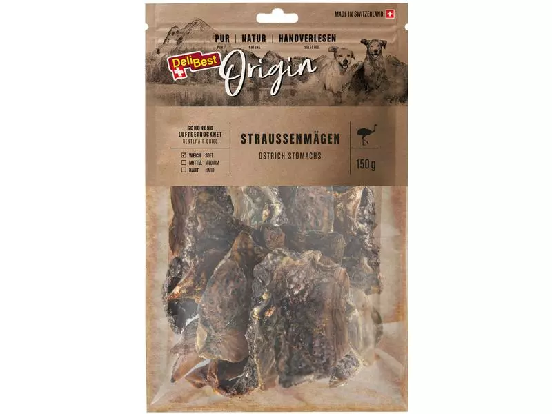 DeliBest Kausnack Origin Straussenmägen 150 g 1 DeliBest Kausnack Origin Straussenmägen 150 g