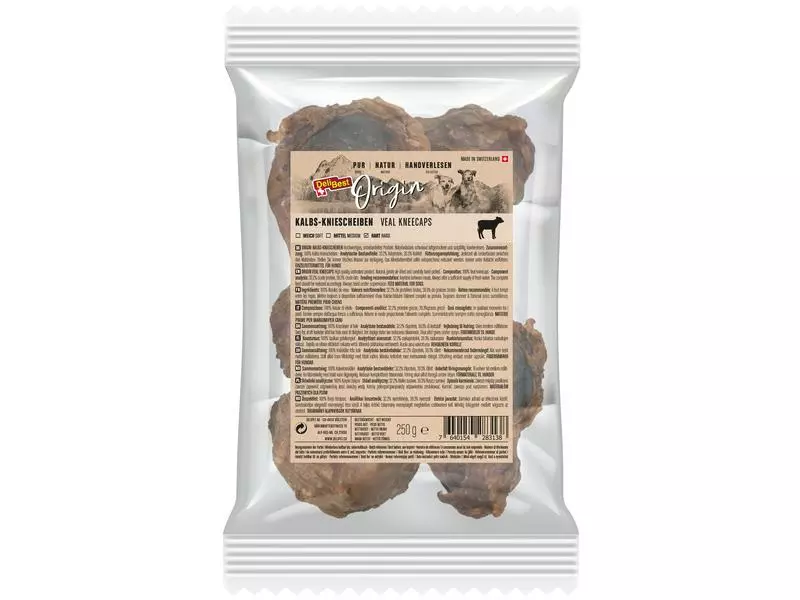 DeliBest Kausnack Origin Kalbs-Kniescheiben 250 g, Schweizer Fleisch 1 DeliBest Kausnack Origin Kalbs-Kniescheiben 250 g, Schweizer Fleisch