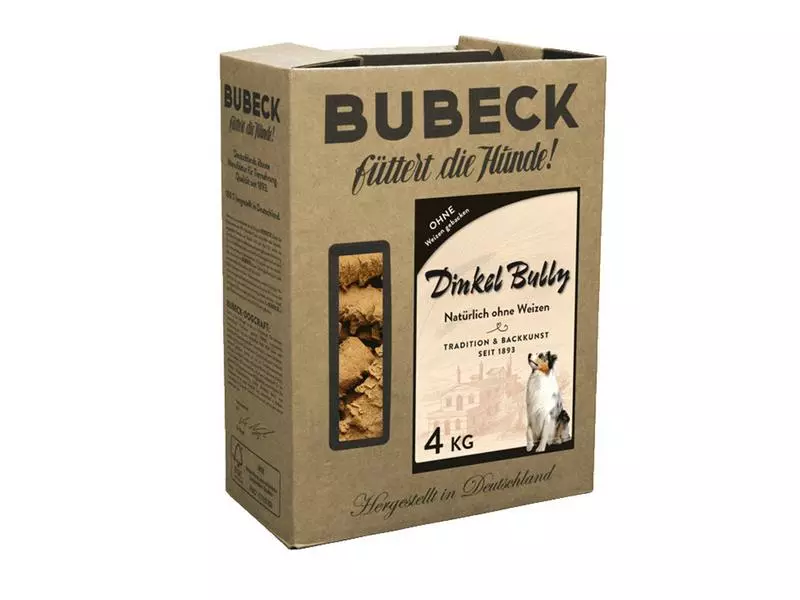 Bubeck Hundekuchen Dinkel Bully Biskuit weizenfrei, 4 kg 1 Bubeck Hundekuchen Dinkel Bully Biskuit weizenfrei, 4 kg