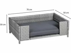 Greemotion PET Hunde-Sofa Rattan-Optik, Grau, Grösse S -Hundewelt Verkäufe 227489040 xxl