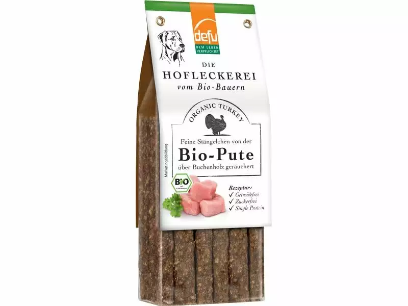 Defu Snack Feine Stängelchen Bio Pute, 125 g 1 Defu Snack Feine Stängelchen Bio Pute, 125 g