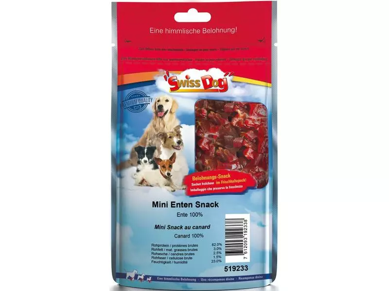 SwissDog Leckerli Mini Enten Snack, 120 g 1 SwissDog Leckerli Mini Enten Snack, 120 g