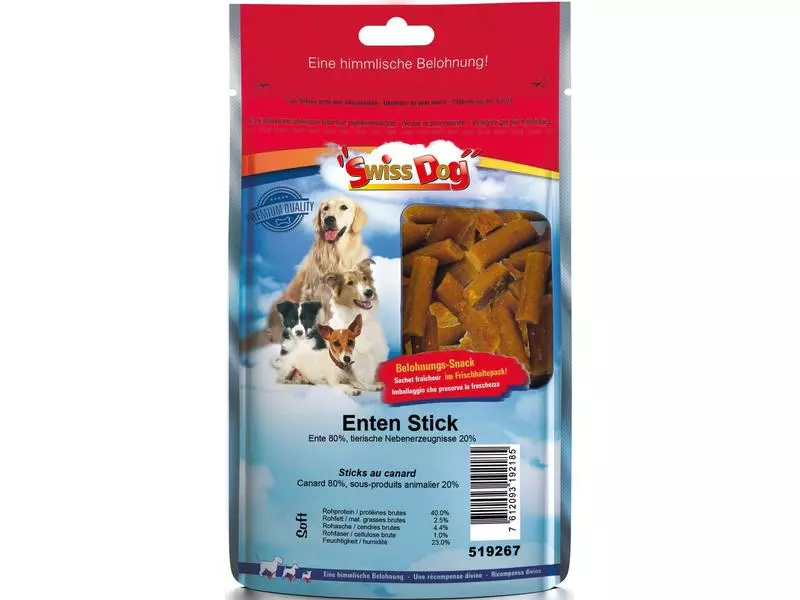 SwissDog Leckerli Enten Stick, 600 g 1 SwissDog Leckerli Enten Stick, 600 g