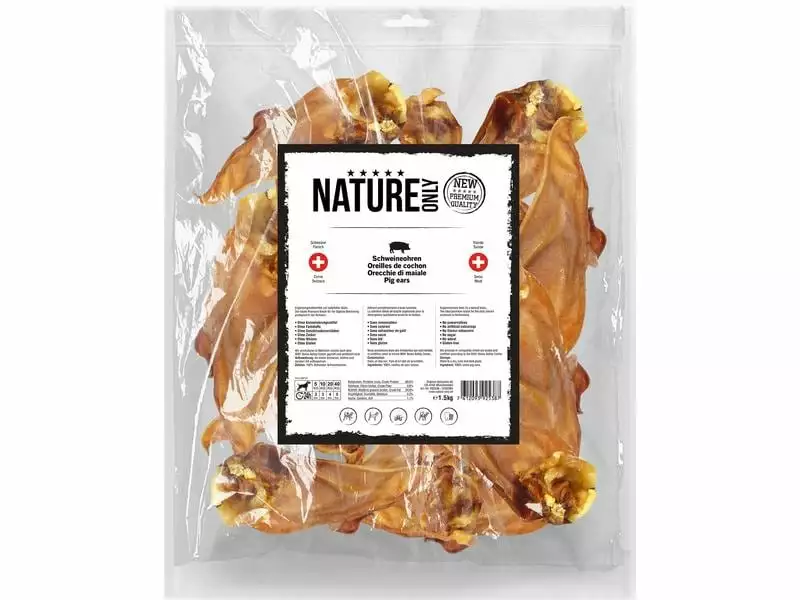 NATUREonly Kausnack Schweineohren, 1.5 kg 1 NATUREonly Kausnack Schweineohren, 1.5 kg