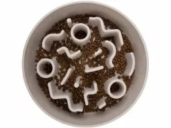 District 70 Bambusnapf Bamboo Dog Slow Feeder Ø 28 cm, Creme-Weiss -Hundewelt Verkäufe 228120018 xxl